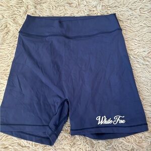 White Fox Boutique Blue Bike Shorts